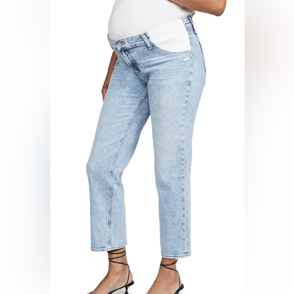 PAIGE Light Blue Straight Leg Jeans
